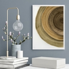 Quadro Decorativo Abstrato Rústico Tons De Marrom 24x18cm - C