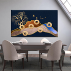 Quadro Decorativo Abstrato Salgueiro Na Montanha - 150x80 Cm