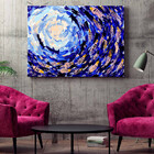 Quadro Decorativo Abstrato Shoal Of Fish - 120x80 Cm