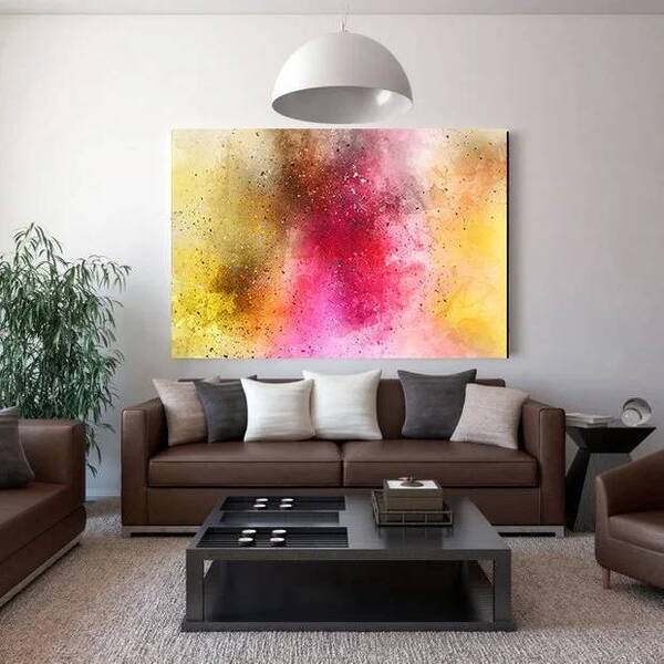 Quadro Decorativo Abstrato Spray - 120x80cm