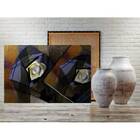 Quadro Decorativo Abstrato Stract Glass - 120x60cm