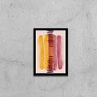 Quadro Decorativo Abstrato Tons Marsala Iii 45x34cm A3 (45 X