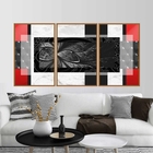 Quadro Decorativo Abstrato Tons Quentes - Amadeirada