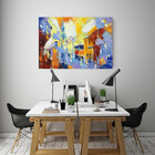 Quadro Decorativo Abstrato Trem Das Onze - 150x80cm