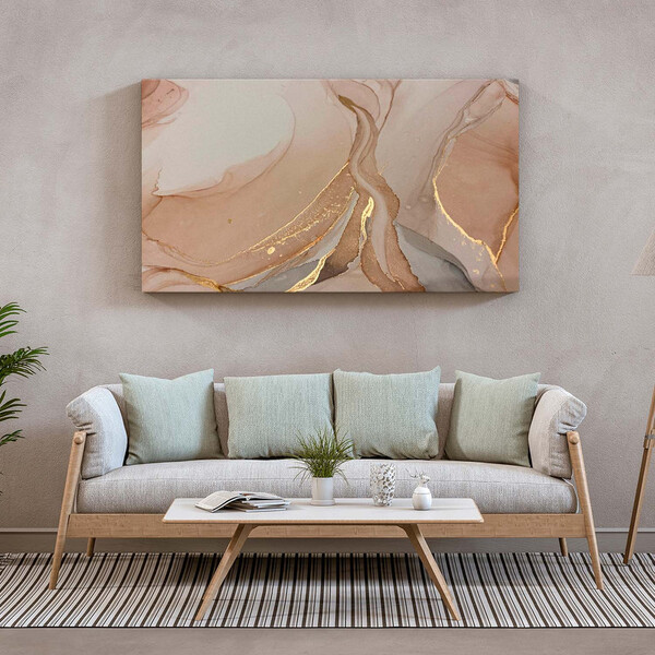 Quadro Decorativo Abstrato Trio Mix - 90x60 Cm