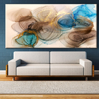 Quadro Decorativo Abstrato Turbilhoes - 180x100 Cm