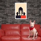 Quadro Decorativo Academia Levantador De Peso 45x34cm Moldura