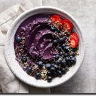 Quadro Decorativo Açaí Com Morango 1 Peça