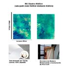Quadro Decorativo Acqua Abstrato Tela Canvas Kit Total 80x60
