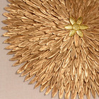 Quadro Decorativo Acrilico Flor Dourado 60x60x5 Cm - D'rossi