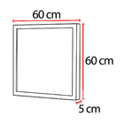 Quadro Decorativo Acrilico Flor Dourado 60x60x5 Cm - D'rossi