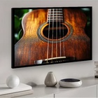 Quadro Decorativo Acústico Violão Artesanal  - 50x70cm Moldur