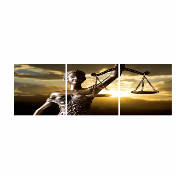 Quadro Decorativo Advocacia Direito Deusa Da Justiça 180x60