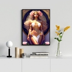 Quadro Decorativo Afrodite- Arquétipo 45x34cm - Com Vidro Mol