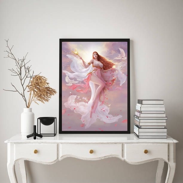 Quadro Decorativo Afrodite- Deusa Da Beleza 45x34cm Moldura:m