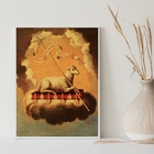 Quadro Decorativo Agnus dei 24x18cm - Com Vidro Moldura:madei