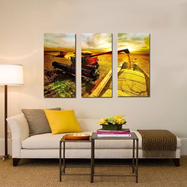 Quadro Decorativo Agricultura Colheita3peças