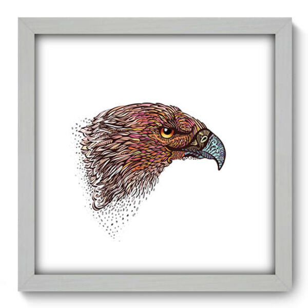 Quadro Decorativo - Águia - 33cm X 33cm - 244qdsb