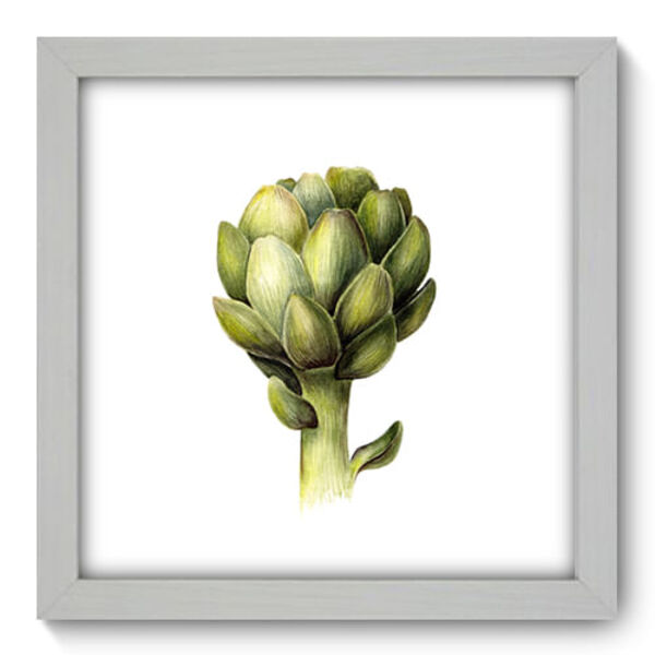 Quadro Decorativo - Alcachofra - 22cm X 22cm - 010qncab