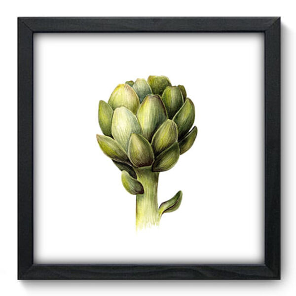 Quadro Decorativo - Alcachofra - 33cm X 33cm - 010qncbp