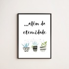 Quadro Decorativo Além Da Eternidade 33x24cm - Com Vidro Mold