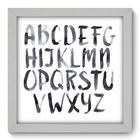 Quadro Decorativo - Alfabeto - 22cm X 22cm - 052qndab