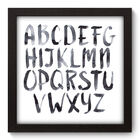 Quadro Decorativo - Alfabeto - 22cm X 22cm - 052qndap