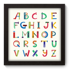 Quadro Decorativo - Alfabeto - 22cm X 22cm - 087qndap