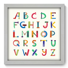Quadro Decorativo - Alfabeto - 33cm X 33cm - 087qndbb