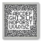 Quadro Decorativo - Alfabeto - 33cm X 33cm - 194qdrb
