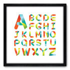 Quadro Decorativo - Alfabeto - 50cm X 50cm - 085qndcp