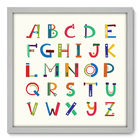 Quadro Decorativo - Alfabeto - 50cm X 50cm - 087qndcb
