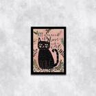 Quadro Decorativo All You Need Is Love And A Cat 45x34cm A3 (