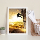 Quadro Decorativo Alpinismo Fotografia 33x24cm - Com Vidro Mo