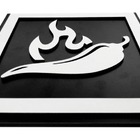 Quadro Decorativo Alto Relevo Kit Com 3 Em Mdf Preto 1345