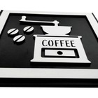 Quadro Decorativo Alto Relevo Kit Com 3 Em Mdf Preto 1373