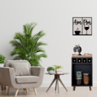 Quadro Decorativo Am Pm Em Mdf Preta