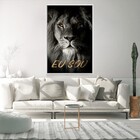 Quadro Decorativo Ambientes Eu Sou Com Moldura 100x160 Sem Vi