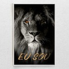 Quadro Decorativo Ambientes Eu Sou Com Moldura 100x160 Sem Vi