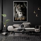 Quadro Decorativo Ambientes Eu Sou Com Moldura 100x160 Sem Vi