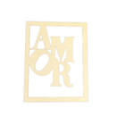 Quadro Decorativo Amor Em Mdf Branco