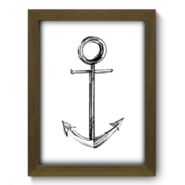 Quadro Decorativo - Ancora - 19cm X 25cm - 023qdkm