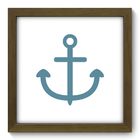 Quadro Decorativo - Ancora - 22cm X 22cm - 056qdbm