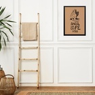 Quadro Decorativo Anda Com Fé Eu Vou 33x24cm Moldura Preta