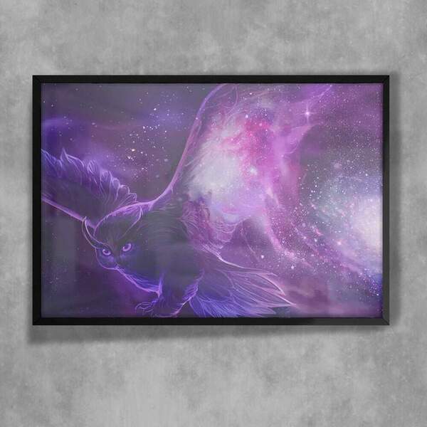 Quadro Decorativo Animais 04 - Coruja  20x30cm