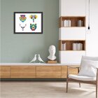 Quadro Decorativo Animais Abstrato Colorido