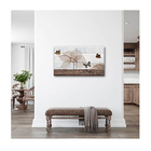 Quadro Decorativo Animais Borboletas Lineares C/ Moldura Marr