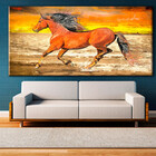 Quadro Decorativo Animais Cavalo A Beira Mar - 150x100 Cm