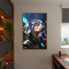 Quadro Decorativo Animais Dachshund Fashion Com Moldura E Vid