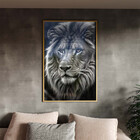 Quadro Decorativo Animais Elegância Selvagem Com Moldura E Vi